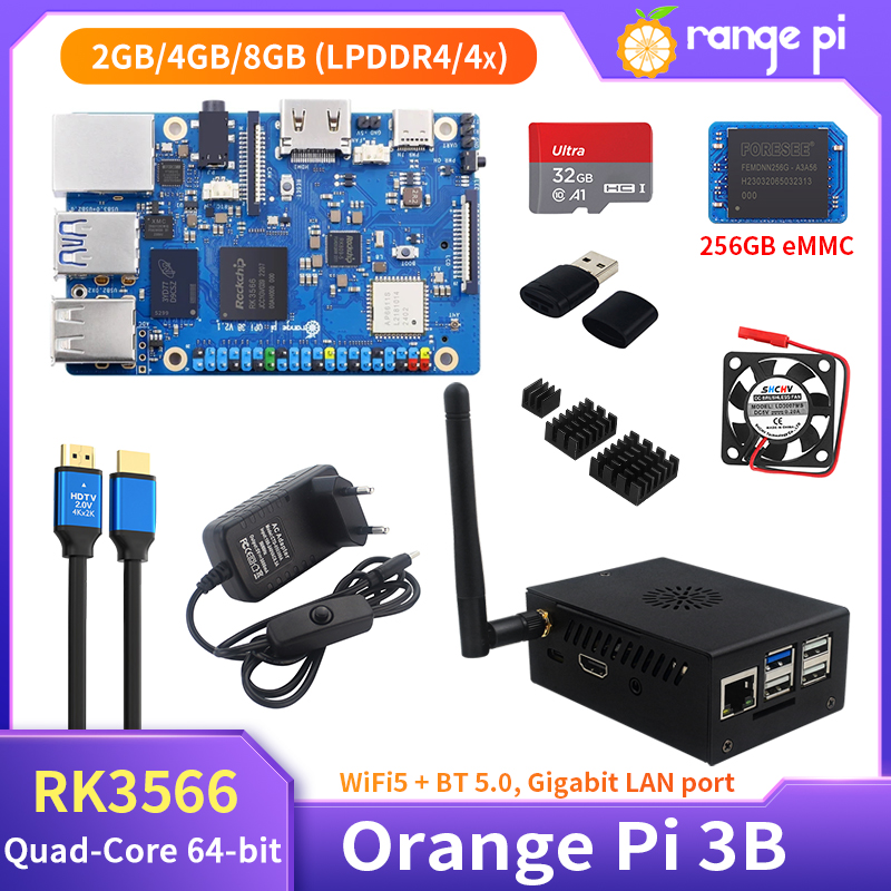 Khadas Vim4 8Gb - Одноплатный компьютер Orange Pi 3B с