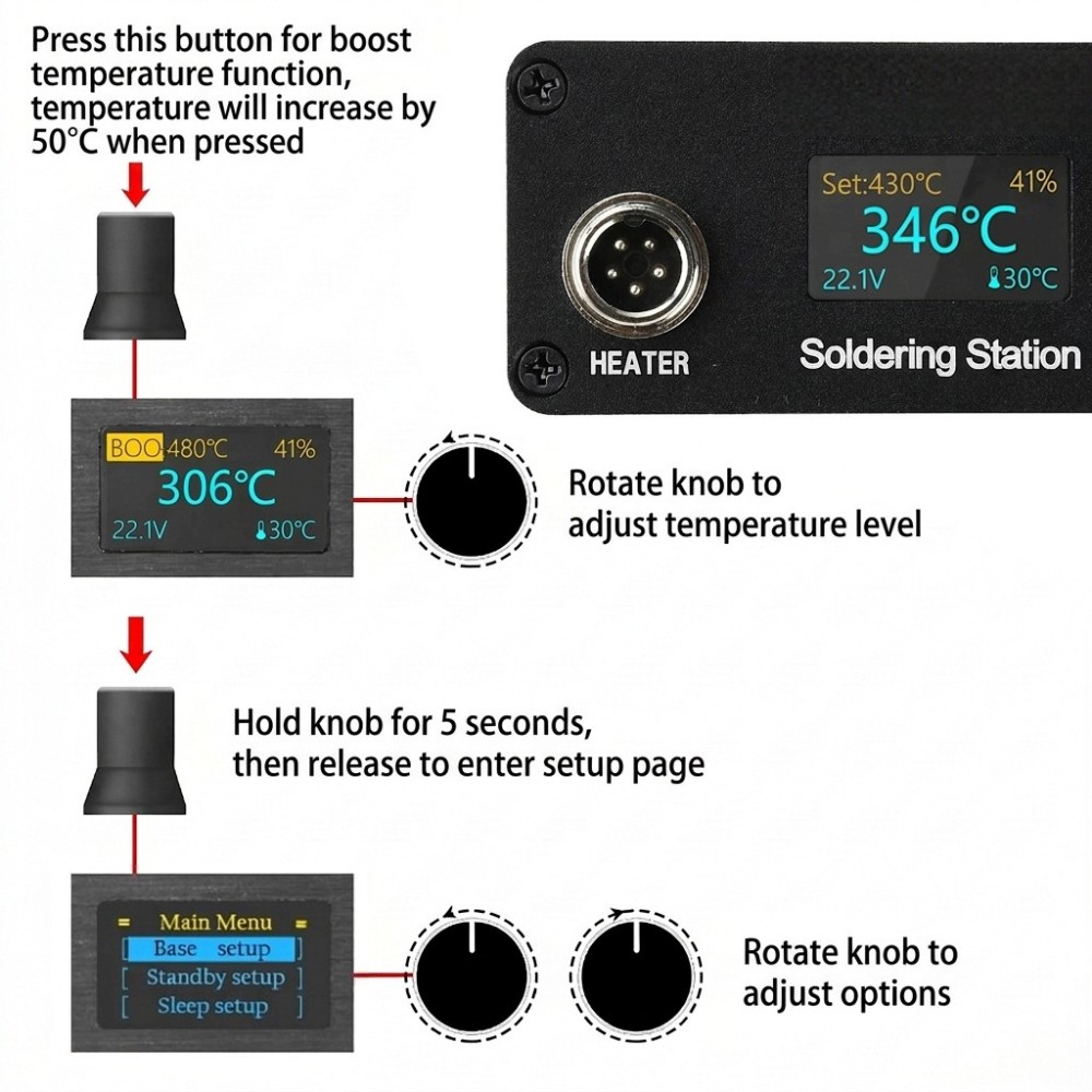 Паяльная станция T12, питание  – обзор и цена Soldering Station T12 Oled