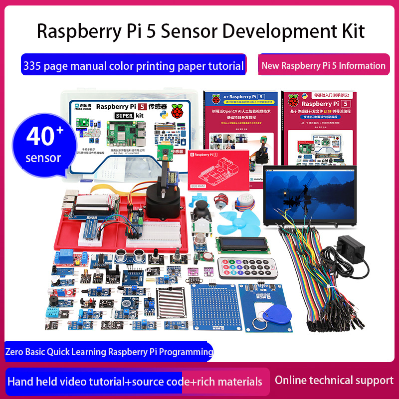 Макетный комплект датчиков Ras – обзор и цена Raspberry Pi 5 8Gb Kit